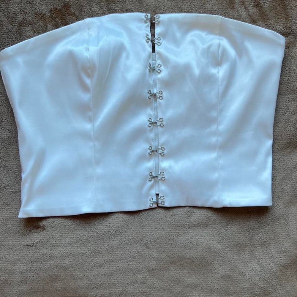 Crybaby white corset top
